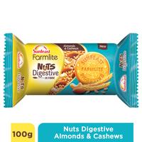 Sunfeast Farmlite Nuts Digestive Biscuit 100g| High fibre | Goodness of Almonds, Cashews and wheat fibre