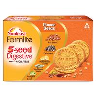 Sunfeast Farmlite 5 Seed Digestive Biscuit 250g| High fibre | Goodness of 5 Power Seeds and Wheat Fibre