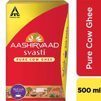 Aashirvaad Svasti Pure Cow Ghee, CEKA 500ml, Desi Ghee with Rich Aroma