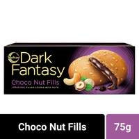Sunfeast Dark Fantasy Choco Nut Fills, 75g | Original filled cookies with Nuts