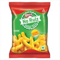 Bingo! No Rulz Cheese Curlz, 53g, Cheese Flavoured Super Light & Super Tasty Baked Puffs