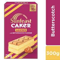 Sunfeast Caker Layered with Butterscotch Flavour, 300g