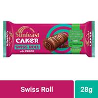 Sunfeast Caker Swiss Roll Cake, Chocolate, 28g